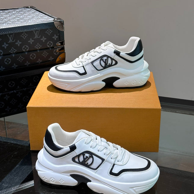 NEO RUN AWAY SNEAKER WHITE MIX BLACK CALFSKIN
