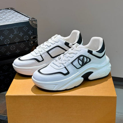 NEO RUN AWAY SNEAKER WHITE MIX BLACK CALFSKIN