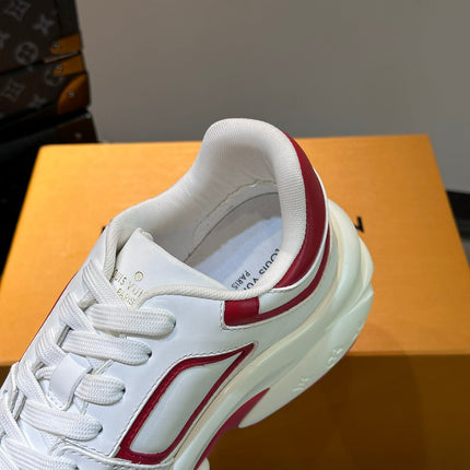 NEO RUN AWAY SNEAKER WHITE MIX RED CALFSKIN