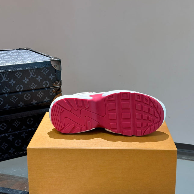 NEO RUN AWAY SNEAKER WHITE MIX RED CALFSKIN