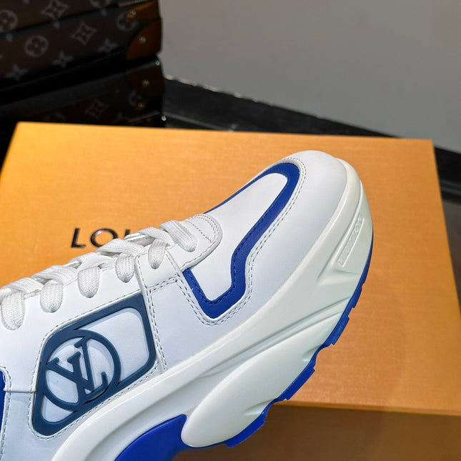 NEO RUN AWAY SNEAKER WHITE MIX BLUE CALFSKIN