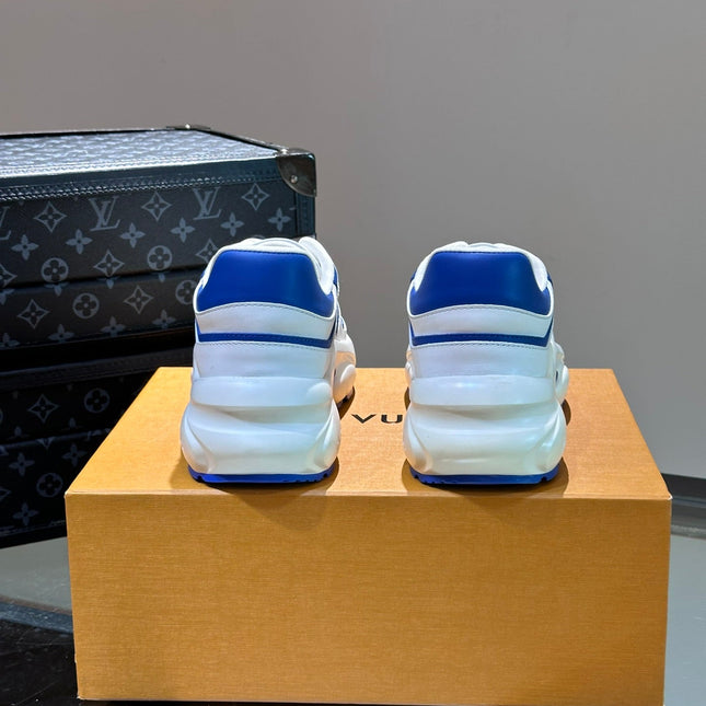 NEO RUN AWAY SNEAKER WHITE MIX BLUE CALFSKIN
