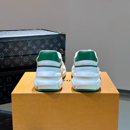 NEO RUN AWAY SNEAKER WHITE MIX GREEN CALFSKIN