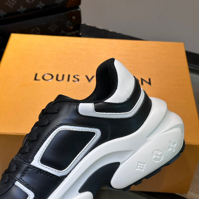 NEO RUN AWAY SNEAKER BLACK MIX WHITE CALFSKIN