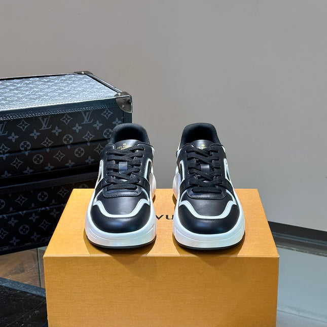 NEO RUN AWAY SNEAKER BLACK MIX WHITE CALFSKIN