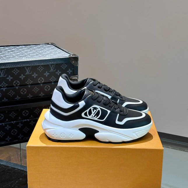 NEO RUN AWAY SNEAKER BLACK MIX WHITE CALFSKIN