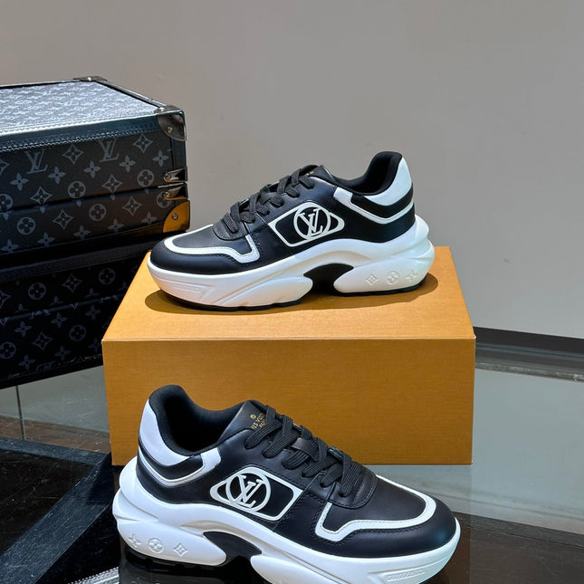 NEO RUN AWAY SNEAKER BLACK MIX WHITE CALFSKIN