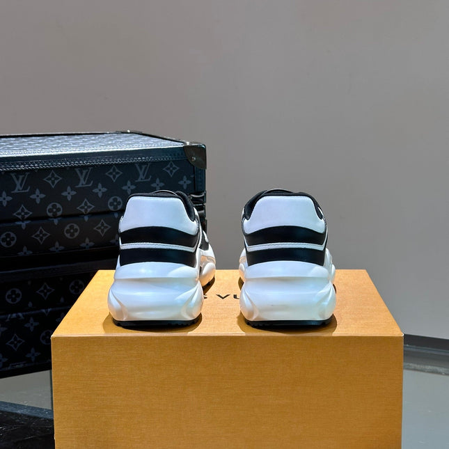 NEO RUN AWAY SNEAKER BLACK MIX WHITE CALFSKIN
