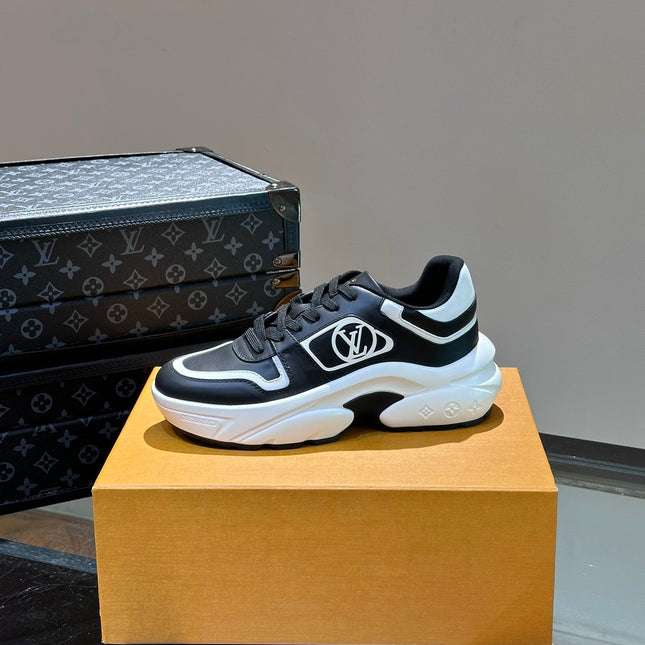 NEO RUN AWAY SNEAKER BLACK MIX WHITE CALFSKIN