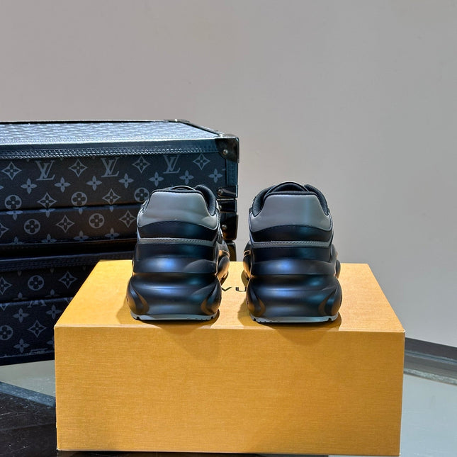 NEO RUN AWAY SNEAKER BLACK MIX GREY CALFSKIN