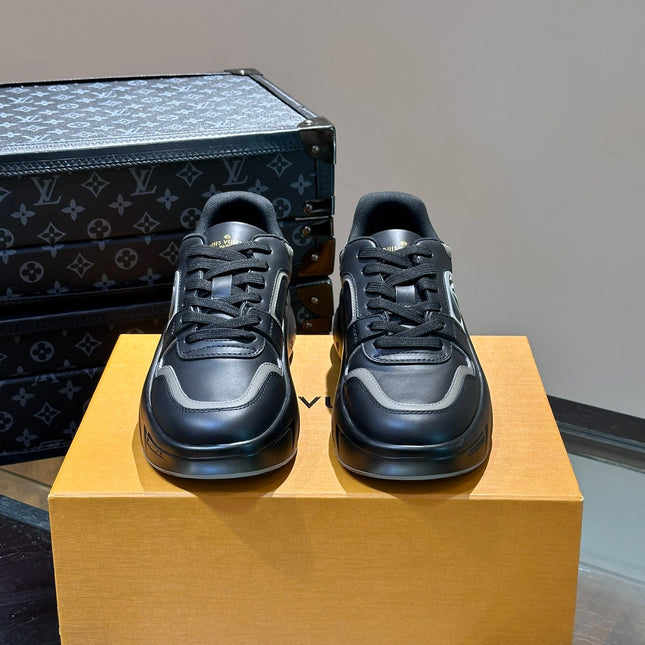 NEO RUN AWAY SNEAKER BLACK MIX GREY CALFSKIN