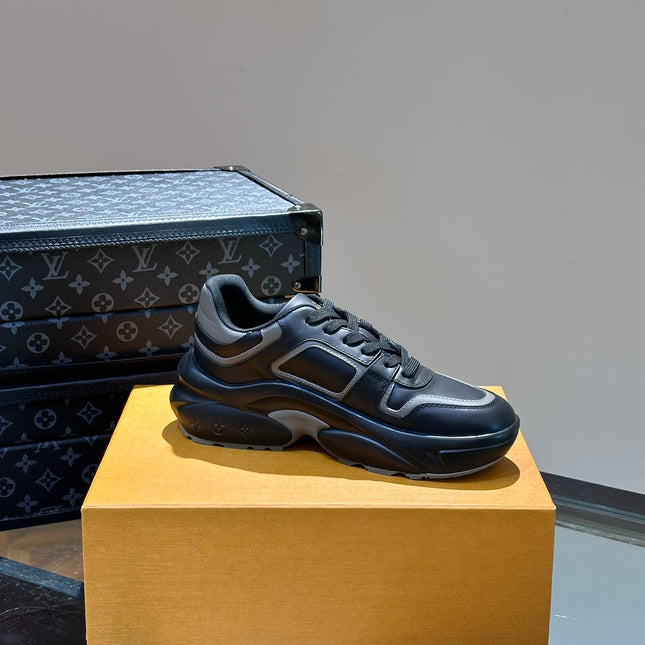 NEO RUN AWAY SNEAKER BLACK MIX GREY CALFSKIN