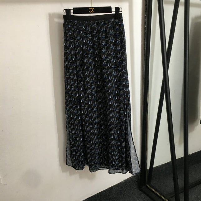 GUCCI SHIRT AND LONG SKIRT SET STYLE 63