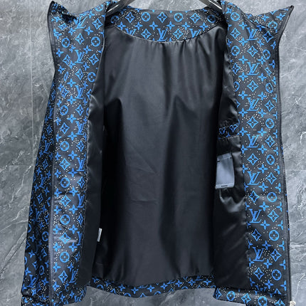 LV COBALT BLUE MIX BLACK MONOGRAM JACKET 239572