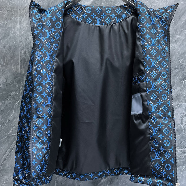 LV COBALT BLUE MIX BLACK MONOGRAM JACKET 239572