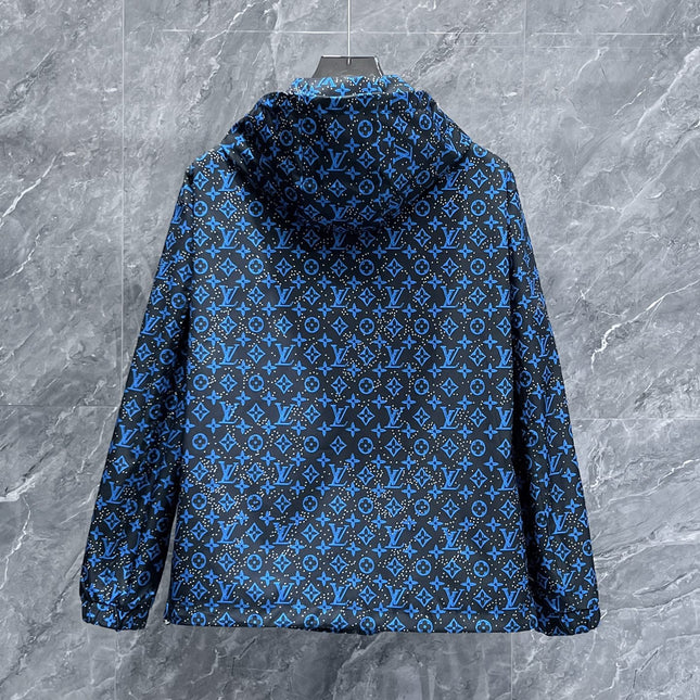LV COBALT BLUE MIX BLACK MONOGRAM JACKET 239572