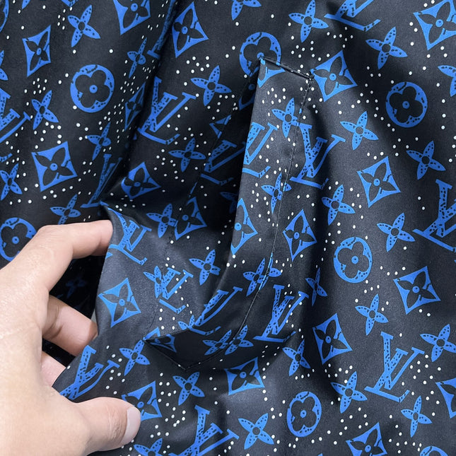 LV COBALT BLUE MIX BLACK MONOGRAM JACKET 239572