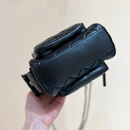 CHANEL CAMERA BAG 23 IN CONGO BLACK SHINY CALFSKIN