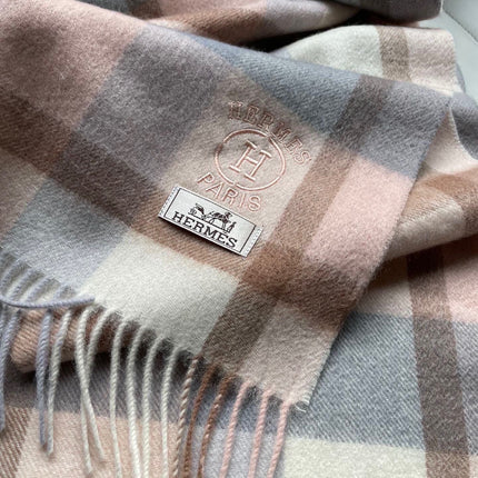 SCARF 180 CM IN LIGHT PINK CARO CASHMERE