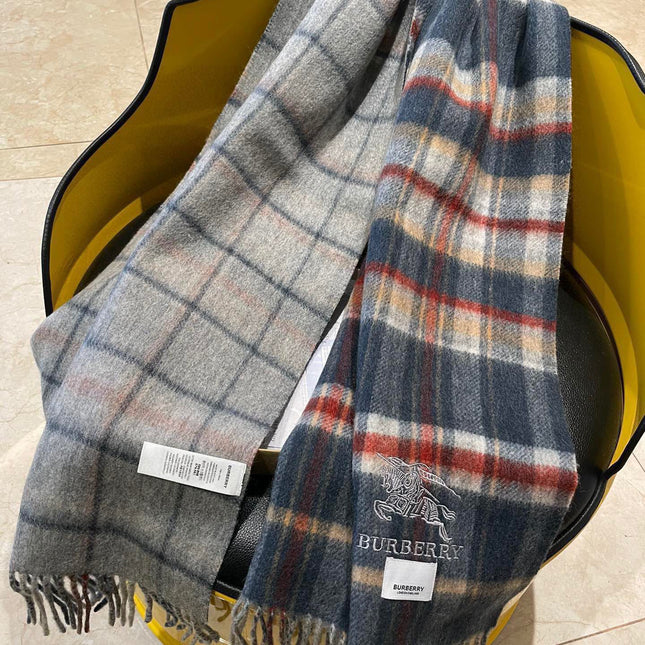SCARF 200 CM IN COLORFUL CASHMERE 402194