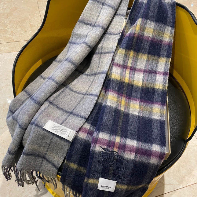 SCARF 200 CM IN COLORFUL CASHMERE 402195
