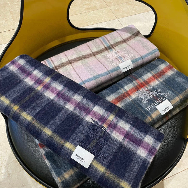 SCARF 200 CM IN COLORFUL CASHMERE 402196
