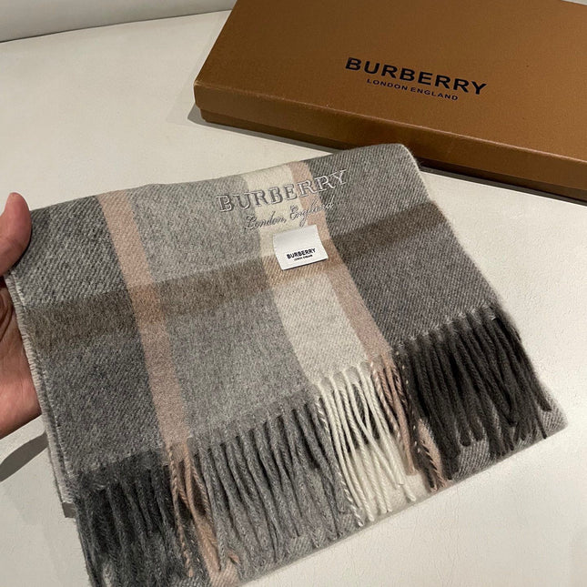 SCARF 180 CM IN GRAPHITE GRAY CASHMERE 408783