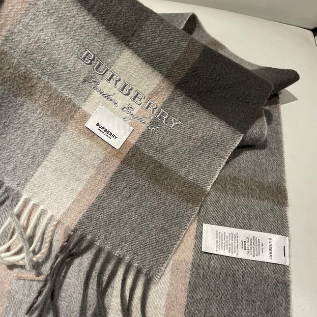 SCARF 180 CM IN GRAPHITE GRAY CASHMERE 408783