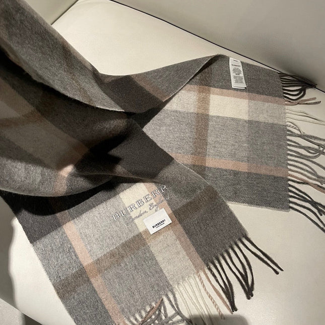 SCARF 180 CM IN GRAPHITE GRAY CASHMERE 408783