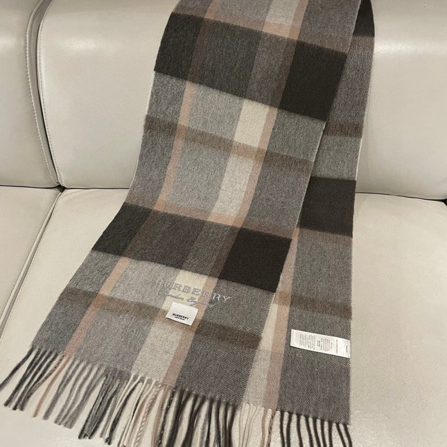 SCARF 180 CM IN GRAPHITE GRAY CASHMERE 408783