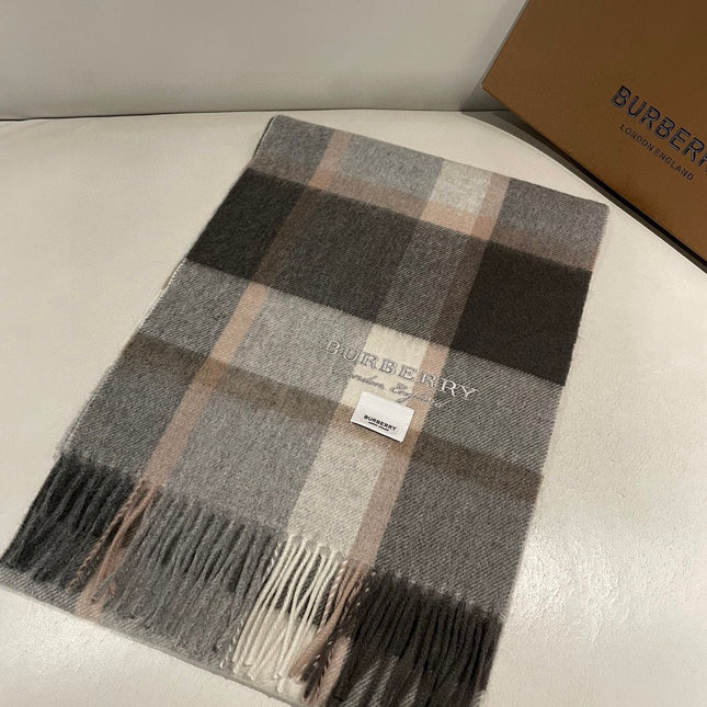 SCARF 180 CM IN GRAPHITE GRAY CASHMERE 408783