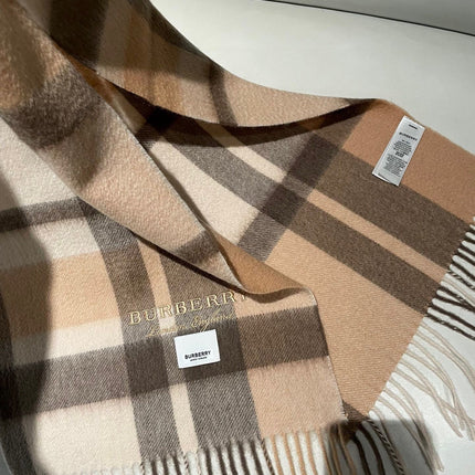 SCARF 180 CM IN CINNAMON BROWN CASHMERE 408784