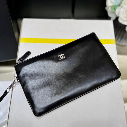 CC 19 HOBO BAG 43CM BLACK GOATSKIN SILVER HARDWARE