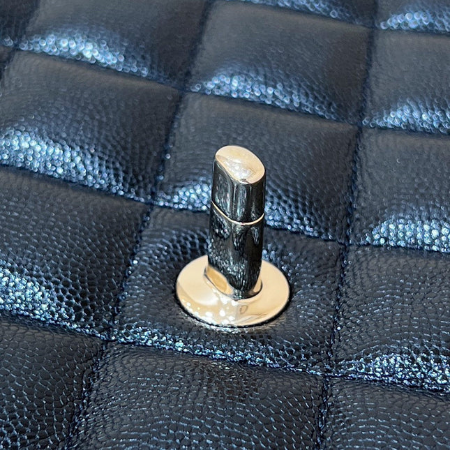 25S CHANEL CLASSIC JUMBO BAG 38 IN BLACK LAMBSKIN
