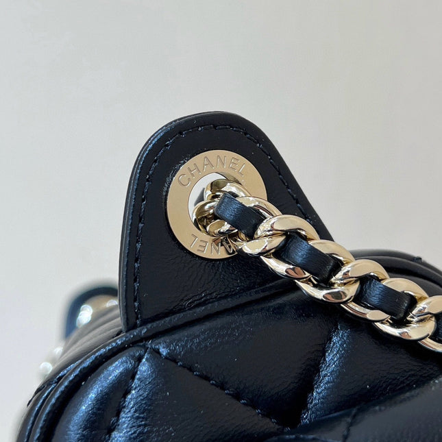 CHANEL CAMERA BAG 23 IN CONGO BLACK SHINY CALFSKIN