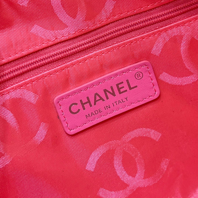 25S CHANEL CAMBON BOSTON BAG 27 IN FULL BLACK CALFSKIN
