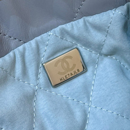 25S CHANEL HOBO MINI BAG 20 IN GREY LAMBSKIN