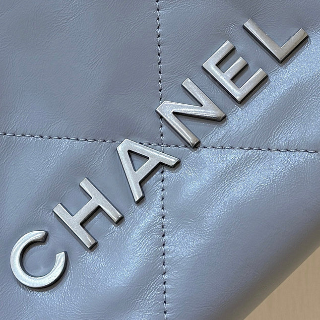 25S CHANEL HOBO MINI BAG 20 IN GREY LAMBSKIN