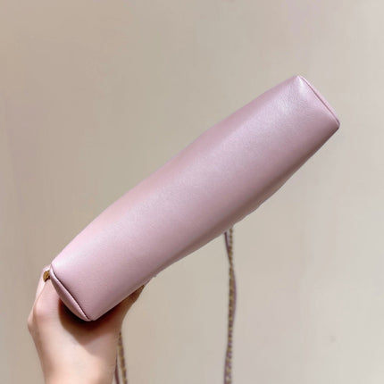 CHANEL 25S MINI SHOPPING BAG 23 IN LIGHT PINK LAMBSKIN AND SUEDE