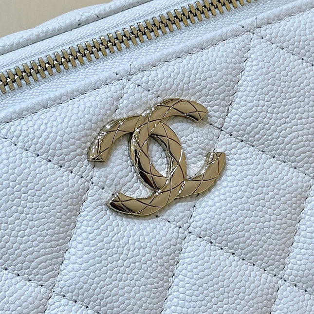 CHANEL 25S COCO CRUSH 17 IN WHITE CALFSKIN GOLD HARDWARE