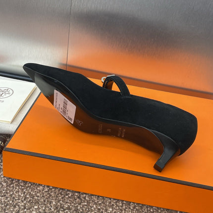 KIARA 40 MM PUMP IN BLACK SUEDE