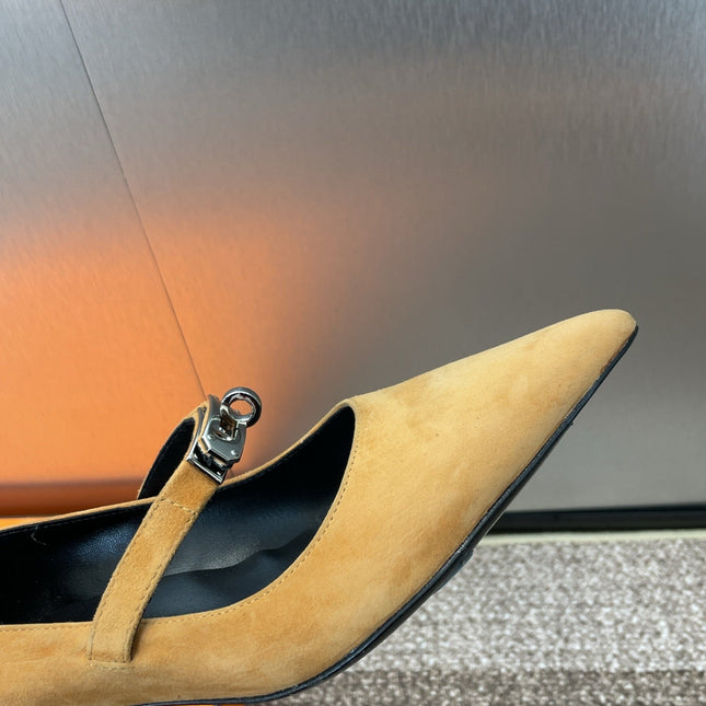 KIARA 40 MM PUMP IN BRONZE BROWN SUEDE