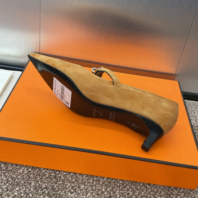 KIARA 40 MM PUMP IN BRONZE BROWN SUEDE