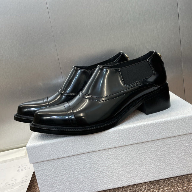 DIOR 25S DANDY DERBY SHOE 35MM IN BLACK BRUSHED CALFSKIN