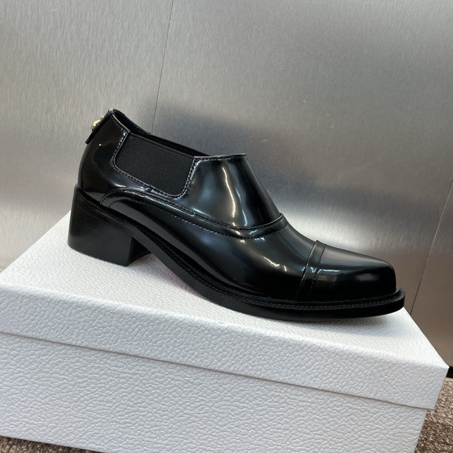 DIOR 25S DANDY DERBY SHOE 35MM IN BLACK BRUSHED CALFSKIN
