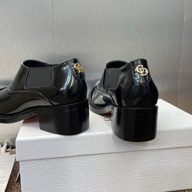 DIOR 25S DANDY DERBY SHOE 35MM IN BLACK BRUSHED CALFSKIN