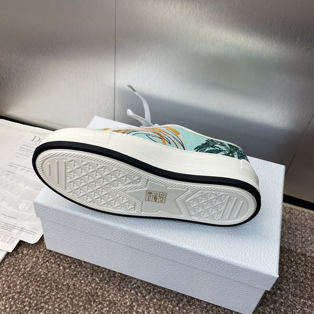 DIOR 25S WALK'N' SNEAKER IN MULTICOLOR DIOR OBLIQUE EMBROIDERED COTTON