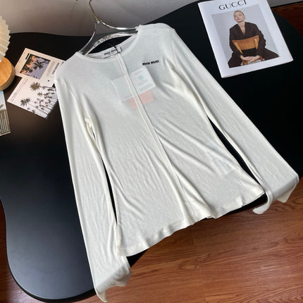 MIUMIU LONG-SLEEVE T-SHIRT STYLE 48