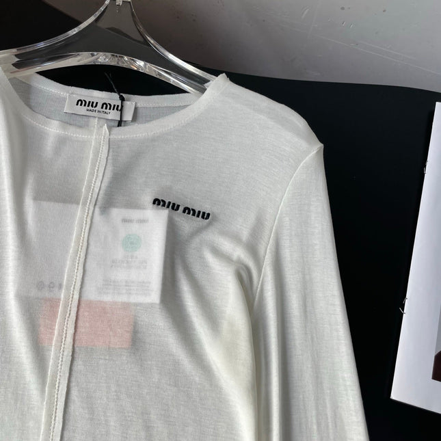 MIUMIU LONG-SLEEVE T-SHIRT STYLE 48