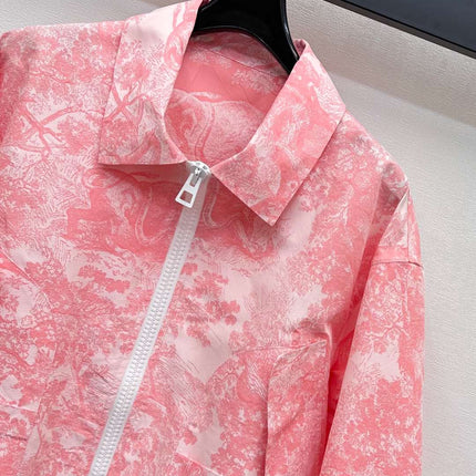 DIOR JACKET WITH TURN-DOWN COLLAR IN PINK